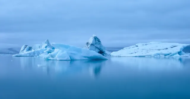 A glacier, part of the evidence for a warming planet.